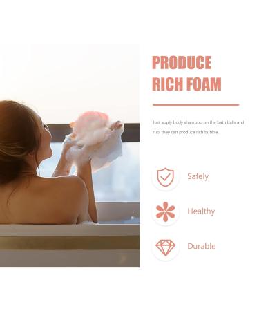 Beaupretty 4pcs Cartoon Foaming Net Loofah - Bath Pouf Sponge for Kids & Adults - Gentle Skin Cleaning Scrubber - Perfect for Showers & Bathing - Buy Online on GoSupps.com