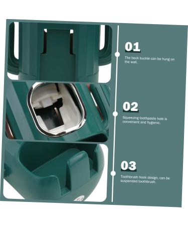 Alipis Automatic Toothpaste Dispenser & Toothbrush Holder - Wall-Mounted Toothpaste Press for Easy Squeezing - Ideal for Home & Travel - Buy Online on GoSupps.com