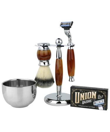 Union Razors SG3 5-Piece Razor Gift Set - Tiger Eye