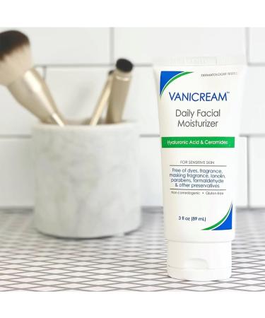 Vanicream Daily Facial Moisturizer with Hyaluronic Acid & Ceramides for Sensitive Skin - 3 fl oz (Pack of 2) | Best International Shipping - Buy Online on GoSupps.com