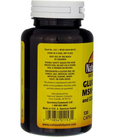 Nature's Blend Glucosamine/MSM Complex Capsules - 120 ct Pack of 6 - Buy Online on GoSupps.com