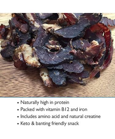 The Biltong Man | Tasty Traditional Fatty Beef Biltong | (500 Grams) 500 Grams - Buy Online on GoSupps.com