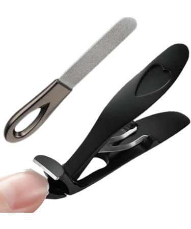 Nail Clippers for Thick Toenails Nail Clippers for Seniors Portable Nail Clippers with Angled Head - Anti-Splash Fingernail Clippers Wide Mouth Nail Clippers Toenail Clippers with B Black Suit - Buy Online on GoSupps.com