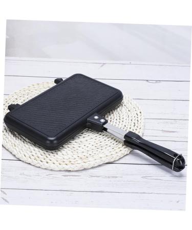 MAGICLULU 2pcs Sandwich Pan Cooking Steak Pan Sandwich Toaster Frying Pan Divided Breakfast Pan Breakfast Sandwich Maker Square Flat Cooking Pan Mini Candy Pans Aluminum Pancake Pan Portable 35.5X24X3CMx2pcs Blackx2pcs - Buy Online on GoSupps.com