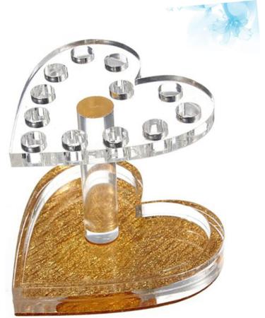minkissy 1pc Nail Pens Stand Nail Brush Holder Nail Tool Organizer Makeup Brush Rack Nail Pen Organizer Makeup Brush Holder Nail Organizer Holder for Nail Brush Acrylic Paint Pen Holder 8.7x8.5cm Golden - Buy Online on GoSupps.com