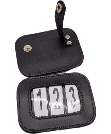 Tysons Breeches Tournament Head Numbers - Black & Brown Leather - Pair of 2 Pieces - Buy Online on GoSupps.com
