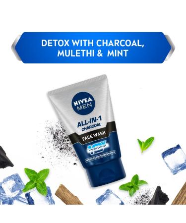 Nivea Men All In 1 Face Wash 100ml - Gentle Cleansing and Refreshing Formula - Buy Online on GoSupps.com