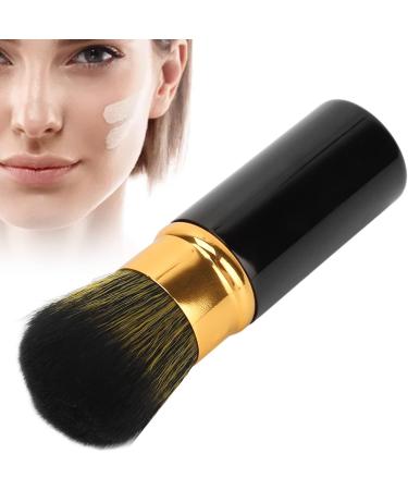 Verdant Touch Retractable Blush Brush Retractable Makeup Brush Portable Soft Hair Loose Powder Brush for Makeup Artist Black - Buy Online on GoSupps.com