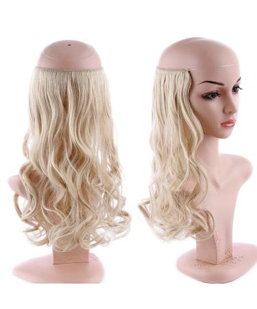 Silk-Co Adjustable Rubber Band Hair Extensions - Invisible Cord Corrugated Style for Women - Dark Blonde & Bleach Blonde Mix 50cm - Buy Online on GoSupps.com