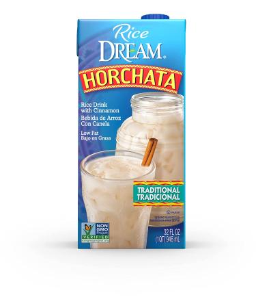 Rice Dream Horchata 32oz (Pack of 6) - Traditional Vegan Rice Drink with Cinnamon | Lactose-Free & Low Fat | Shelf Stable - Buy Online on GoSupps.com