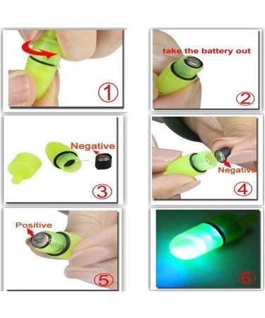 Helonge Fishing Bell and Night Light Kit - 20 Pcs LED Fish Bite Alarm Bells for Night Fishing - Green - Buy Online on GoSupps.com
