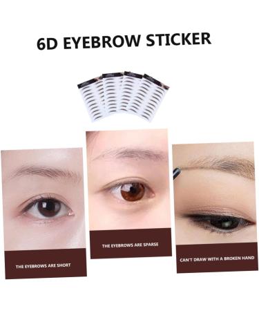 Angoily 4pcs Eyebrow Stickers Makeup Stickers Fake Eyebrow Imitation Eyebrow Make up Makeup Tools 3d - Buy Online on GoSupps.com