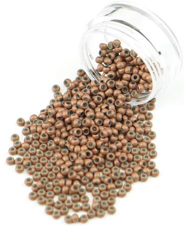 KOCONI 500 Pcs 3mm Nano Rings Silicone Lined Hair Extension Beads - Light Brown 500PCS - Buy Online on GoSupps.com