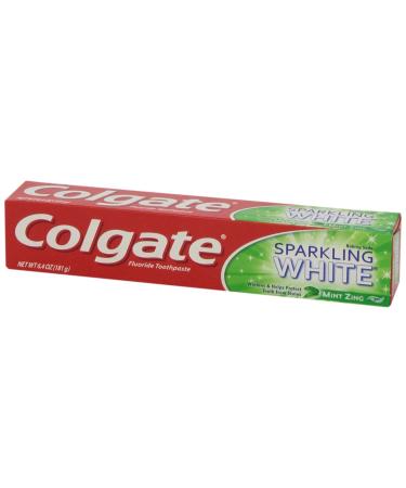 Colgate Sparkling White Fluoride Toothpaste with Baking Soda & Peroxide - Mint Zing 6.4 oz | International Shipping Available - Buy Online on GoSupps.com