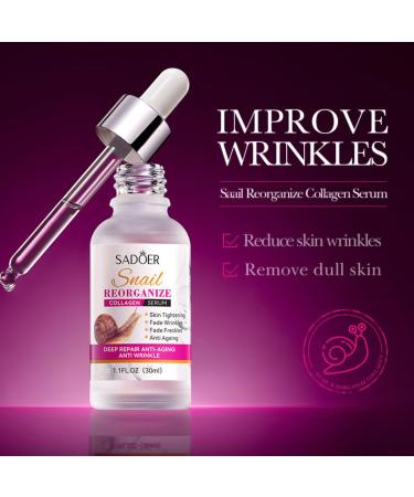 Snail Recombination Collagen Serum | Hydrating Niacinamide & Hyaluronic Essence for Dark Spot & Wrinkle Care (1PCS - Buy Online on GoSupps.com