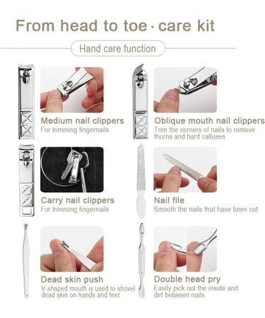 13/14 Pieces of Nail Clippers Cutting Pliers Set Single Nail Slot Pliers Household Tools (Color : 14-Piece Set Black) - Buy Online on GoSupps.com