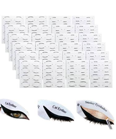 Europe And America's New Eye Shadow/Eyeliner Makeup Template Sticker Eyebrow Stencils Eye Stencils For Makeup 24PC
