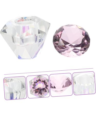 minkissy 5 Pcs Nail Art Crystal Cup Glass Dappen Dish Glass Containers with Lids Crystal Nail Cup Crystal Dappen Dish Dappen Dish for Nails Flower Dappen Dish Bowl White Crystal 5.5x5.5cmx5pcs Pinkx5pcs - Buy Online on GoSupps.com
