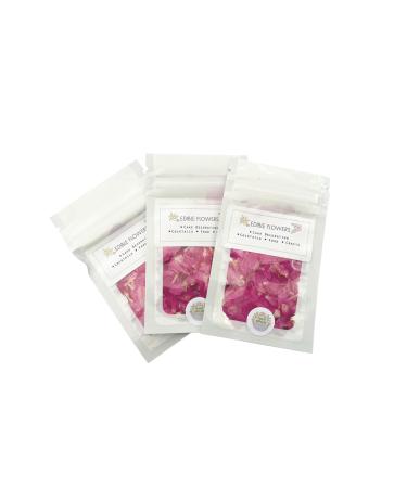 Edible Flower Petals for cocktails and cakes baking celebrations weddings (Pink)