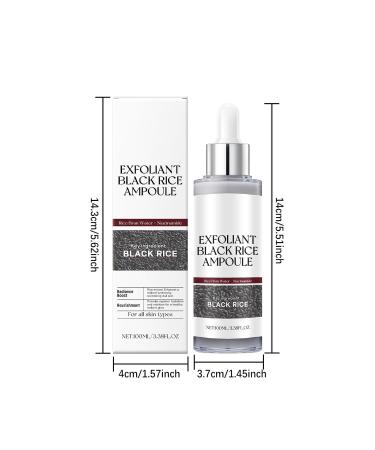 Glow Rice Ampoule Peel Shot Duo Set - 2 Pack Black and White Gentle Face Exfoliator for Clear Smooth Skin, Pore Minimizer with BHA Salicylic Acid and Niacinamide, 3.38 Fl Oz Each - Buy Online on GoSupps.com