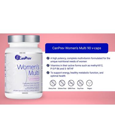 CanPrev Women's Multi | 90 v-caps | Complete Multivitamin for the Needs of Women - Buy Online on GoSupps.com