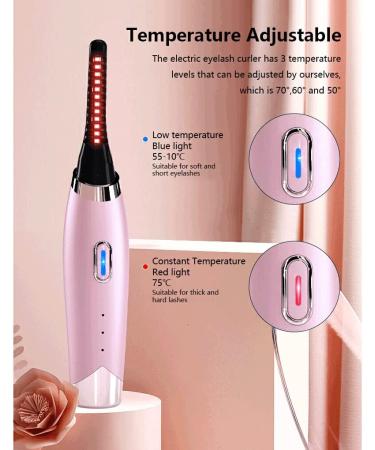dijiusidy Electric Eyelash Curler Portable Hand Type Heated Rechargeable Silicone Cover Curling Brush Office Makeup Tools White - Buy Online on GoSupps.com