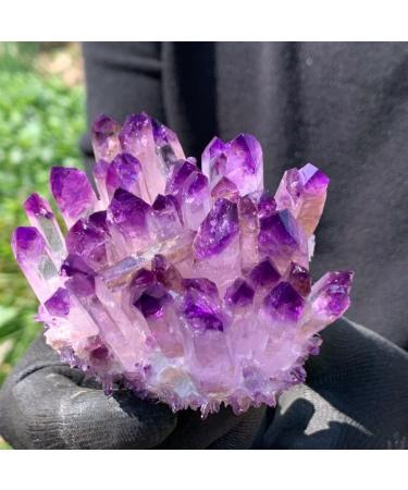 Purpl Phantom Quartz Crystal Cluster Specimen 400g Beautiful Natural Crystal Stone QINTINYIN ERTEYIN - Buy Online on GoSupps.com