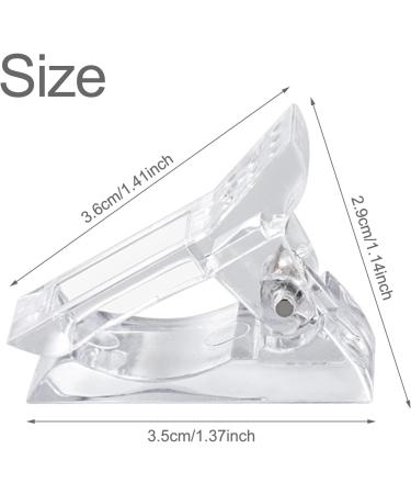 Sularpek 5 Pcs Transparent Nail Clip Polygel Nail Clip Polygel Nail Clamps for Quick Building Gel Nail Tips Clip Plastic Finger Extension UV LED Builder for DIY Manicure Nail Art. - Buy Online on GoSupps.com
