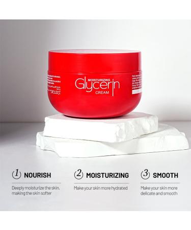 Glycerin Moisturizing Body Lotion Face Cream Non-Greasy Oil-Free Hydrating Repairing for Dull Skin Help To Soften and Smooth Extra-Dry and Rough Skin Reduce Wrinkles(280g) - Buy Online on GoSupps.com