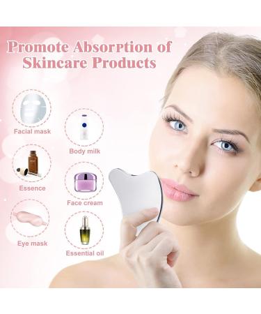 Buy Large Stainless Steel Gua Sha Facial Tool - Reduce Tension & Swelling with Dolphin-Shaped Schabemassage for Lymphatic Drainage - International Shipping Available - Buy Online on GoSupps.com