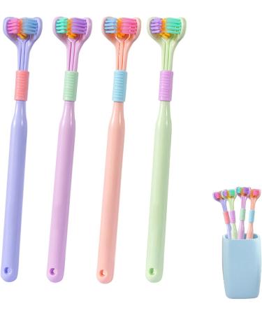 Generous 3-Page Autism Toothbrush - 3-Piece Three-Sided Sensory Brush for Adults & Kids | Deep Dental & Gum Care - Buy Online on GoSupps.com