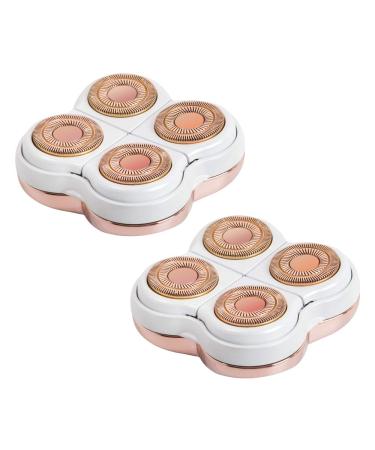 tuokiy Legs Hair Remover Replacement Head Compatible with Finishing Touch Flawless Electric legs Shaver For Women Rose Gold 2-pc Pack flawless legs replacement heads 2 pack