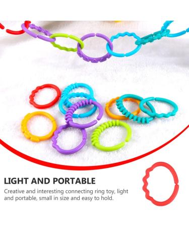 Ibasenice Baby Links 144 Ster - Colorful Molar Toy & Rattles for Newborns | Creative Infant Toys for International Shipping - Buy Online on GoSupps.com