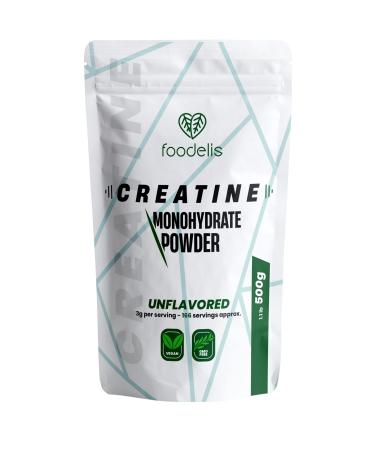 Creatine Monohydrate Powder After or Pre Workout 500 Grams 166 Servings Gym Supplement for Men & Women Vegan Gluten Free Tasteless Increase Physical Performance and Muscle Strength Scoop Included 166 Servings (Pack of 1)