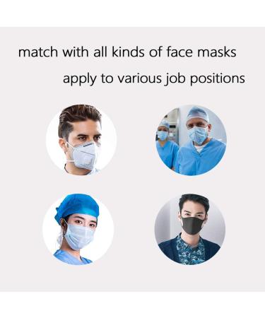 Greenf Face Mask Strap Extender Adjustable 10+2 Pcs - Black for Adults and Kids - Buy Online on GoSupps.com