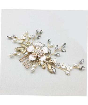 MERRYHAPY 1 PC Comb for Bridal Wedding Headpiece Pearl Hair Pin Rhinestone Hair Clip Rhinestone Barrettes Bride Comb Bride Headpieces for Wedding Pearl Hair Comb Tiara for Bride Wedding - Buy Online on GoSupps.com