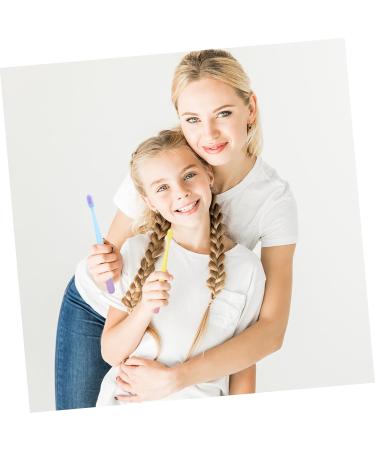 Cool Hoya Soft Children's Manual Toothbrush - Ergonomic Travel Toothbrushes with Dental Floss - 10 Pack - Buy Online on GoSupps.com