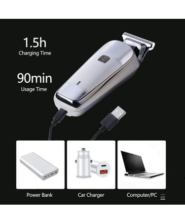 Professional Rechargeable Aluminum Alloy Hair Clippers - Electric Body Hair Trimmer for Barbers - International Shipping - Buy Online on GoSupps.com