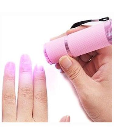 Glamza White Professional Mini Portable Travel Nail Cure LED Light Lamp Fast Gel Nail Dryer
