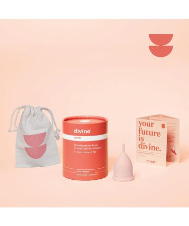 Buy Divine Menstrual Cups HARD - Pink Size L | eco-friendly comfortable & reusable - International Shipping Available - Buy Online on GoSupps.com