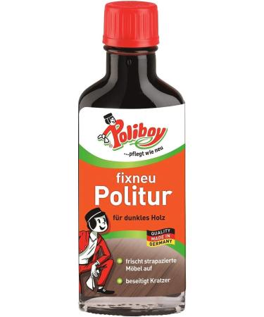 100ml Poliboy Fixed New Polish for Dark Wood | Eliminates Scratches & Revives Shine | 1 Pack - Buy Online on GoSupps.com