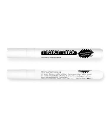 Hairlich French Liner - White Nail Art Pen for Manicure & Pedicure | Perfect Nail Tip Styling Tool - Buy Online on GoSupps.com