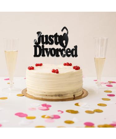 Divorce Cake Toppers - Just Divorced Cake Picks | Break Up Theme Decorations - Buy Online on GoSupps.com