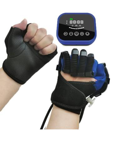 Rehabilitation Robot Gloves Hand Rehabilitation Device for Stroke Hemiplegia Hand Function Dysfunction Recovery Finger Trainer Straightening Brace Guard Right XL