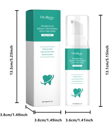 2 Stuck Bright Whitening Teeth Mousse & Toothpaste - Herbal Oral Repair Treatment Deep Cleaning & Brightening - 60ml - Buy Online on GoSupps.com