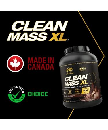 PVL Clean Mass XL | Mass Weight Gainer - Real food ingredients - complete Protein powder - 5LBS - Triple Chocolate Cake Triple Chocolate Cake 5LBS - Buy Online on GoSupps.com