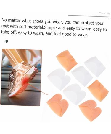 Healvian Silicone Toe Cover Sleeves - 4 Pairs | Gel Toe Protector Caps for Comfort and Cushioning - Buy Online on GoSupps.com