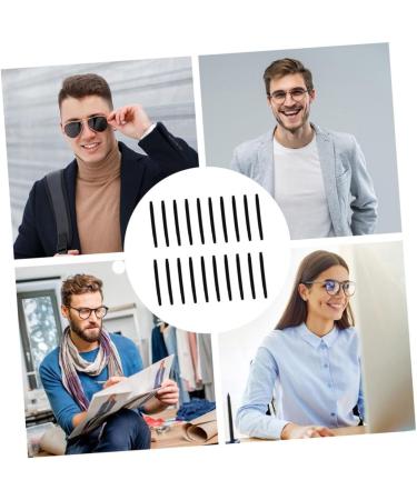 Lurrose 120 pcs Glasses Slippery Foot Cover - Slipproof Elastic Comfort Glass Holder & Earring Pebble Gel - Replaceable Black (4stk) - Ideal for Glasses Grip & Brake Pipe Use - Buy Online on GoSupps.com