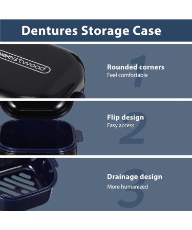 Exceart Dental Care Box - Prosthesis & Denture Storage Cup for Bite Rail | Durable & Black Dental Conservation Case - Buy Online on GoSupps.com