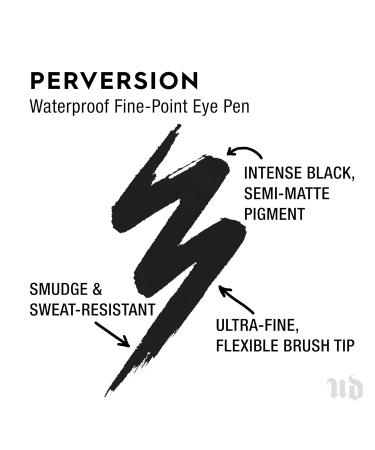 URBAN DECAY Perversion Waterproof Fine-Point Eye Pen - Black Liquid Eyeliner - Buy Online on GoSupps.com